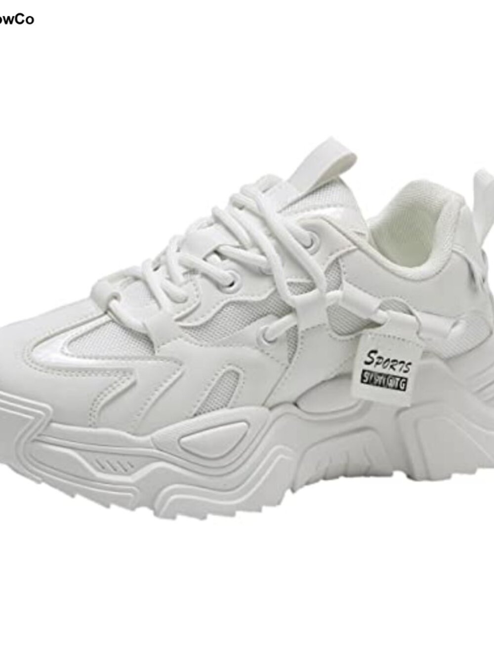 Women's Mesh Platform Sneakers Walking Shoes Breathable Lace-Up Athletic